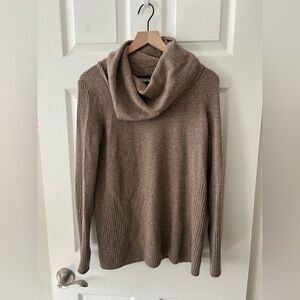 Athleta | Taupe Cashmere Cowl Neck Sweater - Size M